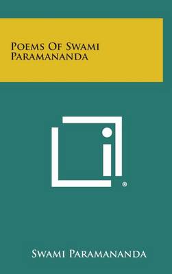 Book cover for Poems of Swami Paramananda