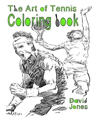 Book cover for The Art of Tennis Coloring Book