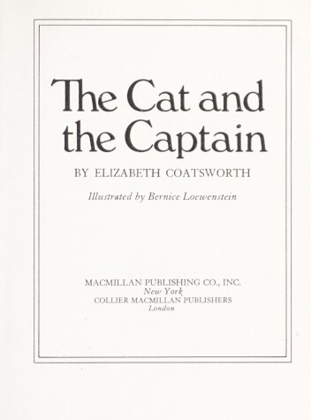Book cover for The Cat and the Captain,