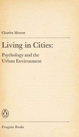 Book cover for Living in Cities