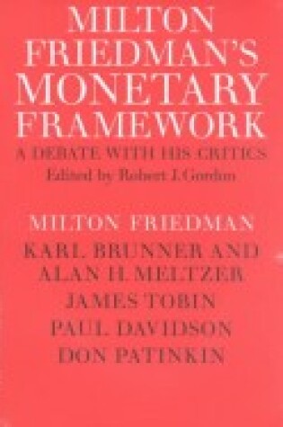 Cover of Milton Friedman's Monetary Framework