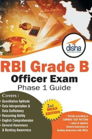 Cover of RBI Grade B Officer Exam Phase 1 Guide 2nd Mega Edition