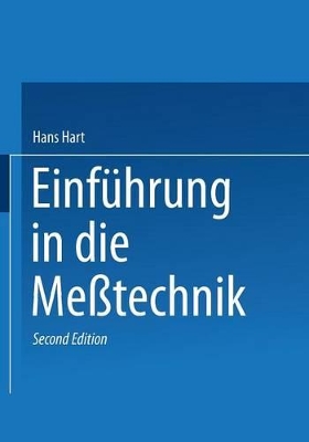 Book cover for Einfuhrung in Die Messtechnik