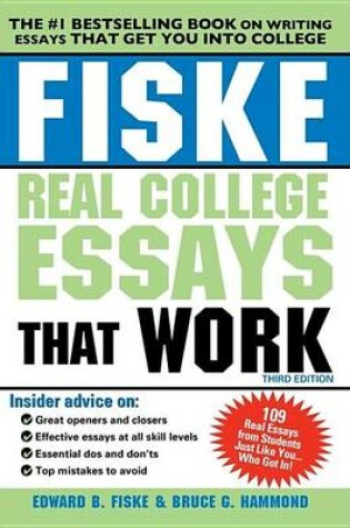 Cover of Fiske Real College Essays That Work