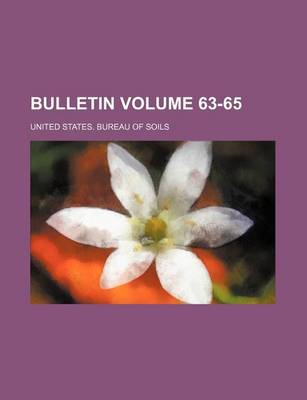 Book cover for Bulletin Volume 63-65