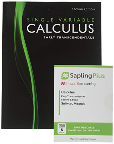 Book cover for Calculus: Early Transcendentals, Single Variable & Saplingplus for Calculus (Single Term Access)