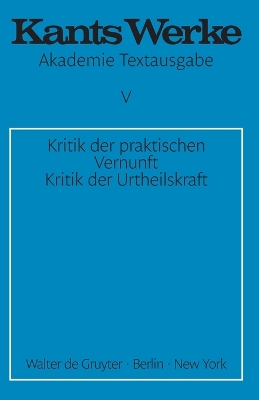 Book cover for Kritik der praktischen Vernunft. Kritik der Urteilskraft