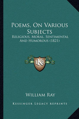 Book cover for Poems, on Various Subjects Poems, on Various Subjects
