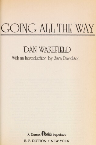 Cover of Wakefield Dan : Going All the Way (Pbk)