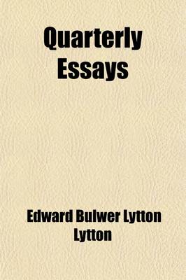 Book cover for Quarterly Essays