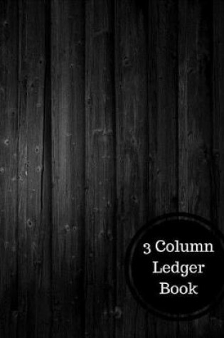 Cover of 3 Column Ledger Book