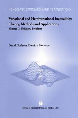 Book cover for Variational and Hemivariational Inequalities - Theory, Methods and Applications