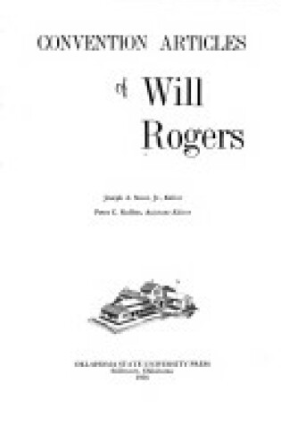 Cover of Convention Articles of Will Rogers