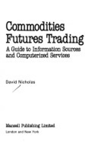 Cover of Commodities Futures Trading