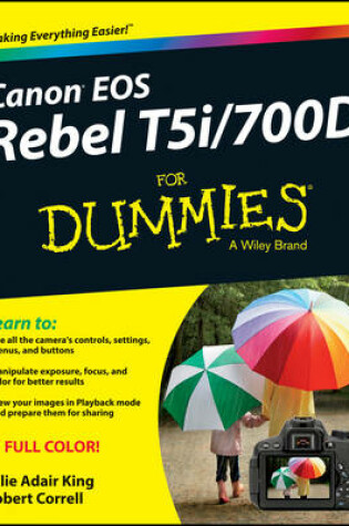 Cover of Canon EOS Rebel T5i/700D For Dummies