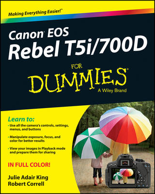 Book cover for Canon EOS Rebel T5i/700D For Dummies