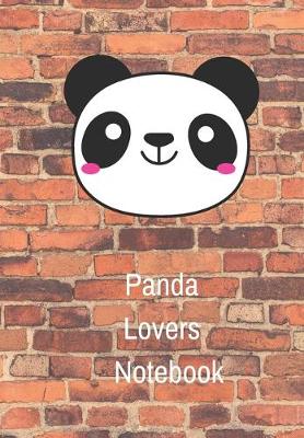 Book cover for Panda Lovers Notebook