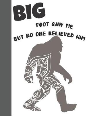 Book cover for Big Foot Saw Me But No One Believe Him