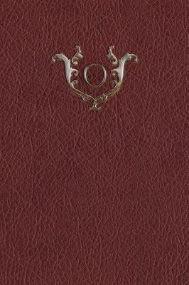 Book cover for Monogram "o" Any Day Planner Notebook