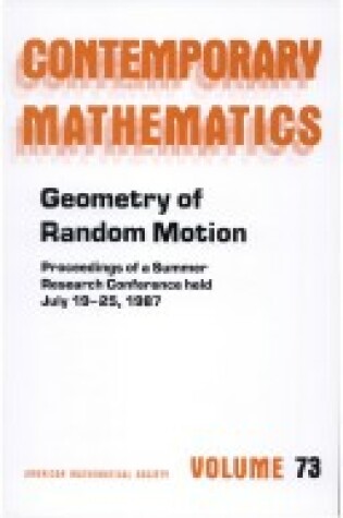 Cover of Geometry of Random Motion