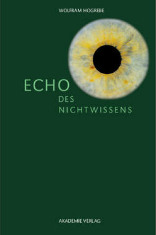 Cover of Echo Des Nichtwissens