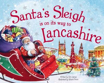 Book cover for Santa's Sleigh is on it's Way to Lancashire