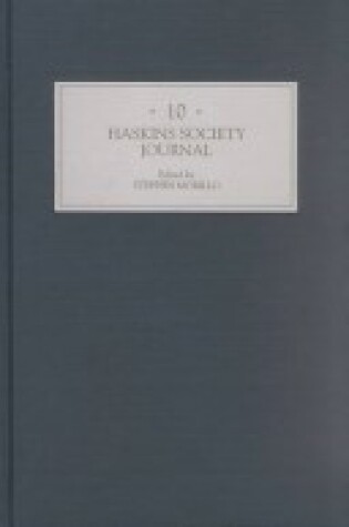 Cover of The Haskins Society Journal 10