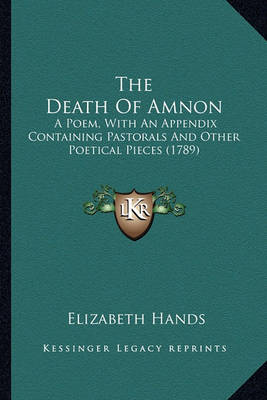 Book cover for The Death of Amnon the Death of Amnon