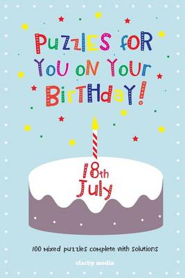 Book cover for Puzzles for you on your Birthday - 18th July