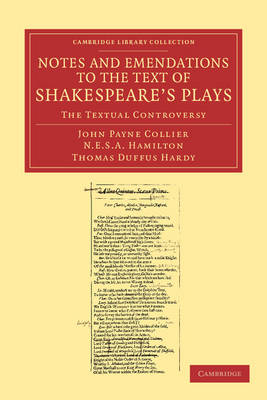 Book cover for Notes and Emendations to the Text of Shakespeare's Plays