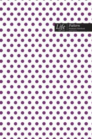 Cover of Dots Pattern Composition Notebook, Dotted Lines, Wide Ruled Medium Size 6 x 9 Inch (A5), 144 Sheets Purple Cover