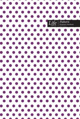 Book cover for Dots Pattern Composition Notebook, Dotted Lines, Wide Ruled Medium Size 6 x 9 Inch (A5), 144 Sheets Purple Cover