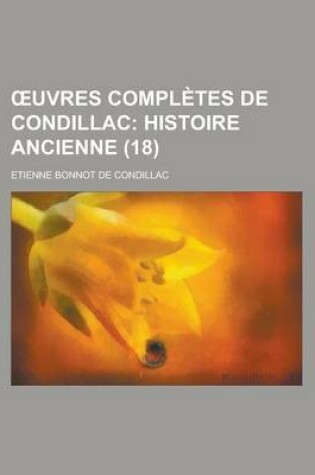 Cover of Uvres Completes de Condillac (18)