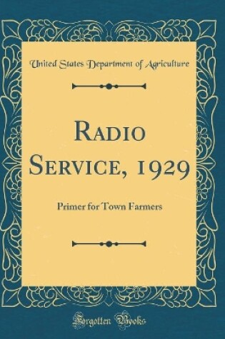 Cover of Radio Service, 1929