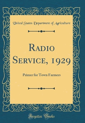 Book cover for Radio Service, 1929