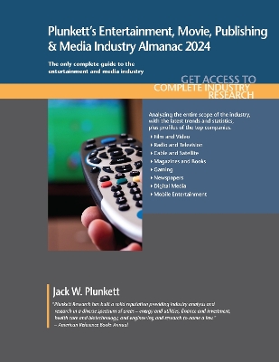 Book cover for Plunkett's Entertainment, Movie, Publishing & Media Industry Almanac 2024
