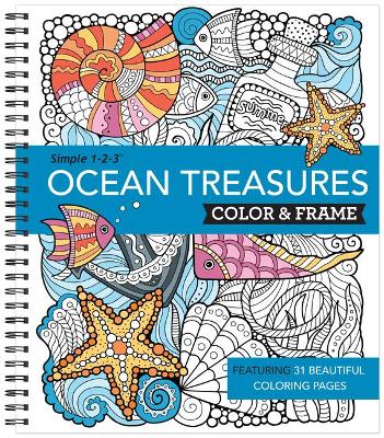 Cover of Color & Frame - Ocean Treasures (Adult Coloring Book)