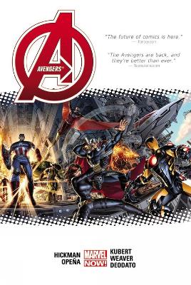 Book cover for Avengers By Jonathan Hickman Volume 1