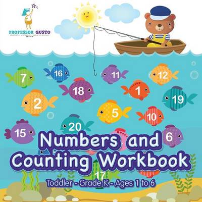 Book cover for Numbers and Counting Workbook Toddler-Grade K - Ages 1 to 6