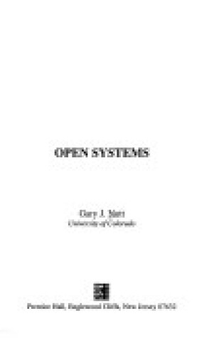 Cover of Open Systems