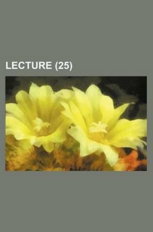 Cover of Lecture (25)