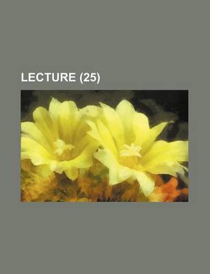 Book cover for Lecture (25)