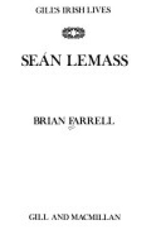 Cover of Sean Lemass