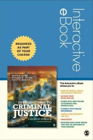 Cover of Introduction to Criminal Justice Interactive eBook