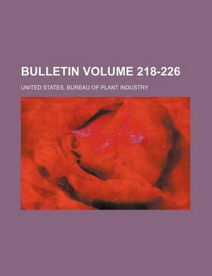 Book cover for Bulletin Volume 218-226