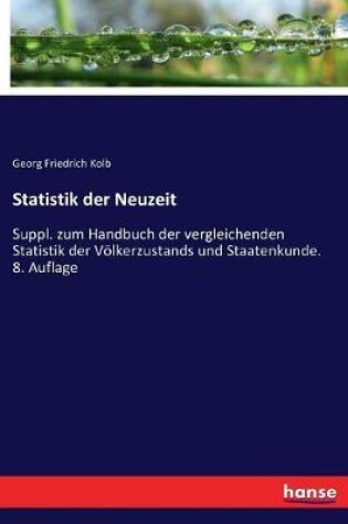 Cover of Statistik der Neuzeit