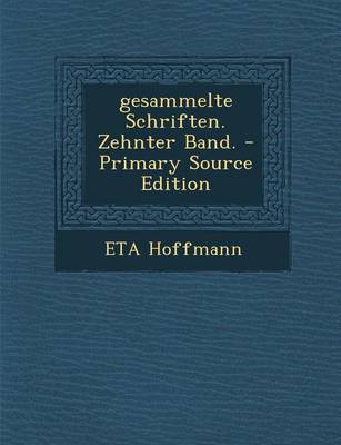 Book cover for Gesammelte Schriften. Zehnter Band.