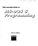 Book cover for The Essential Microsoft Guide to MS-DOS 5 Programming