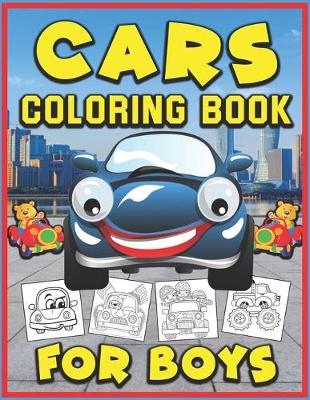Book cover for Cars Coloring Book for Boys