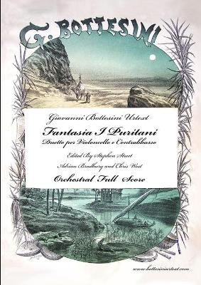 Book cover for Fantasia I Puritani Duetto For Double Bass and Cello - Full Score